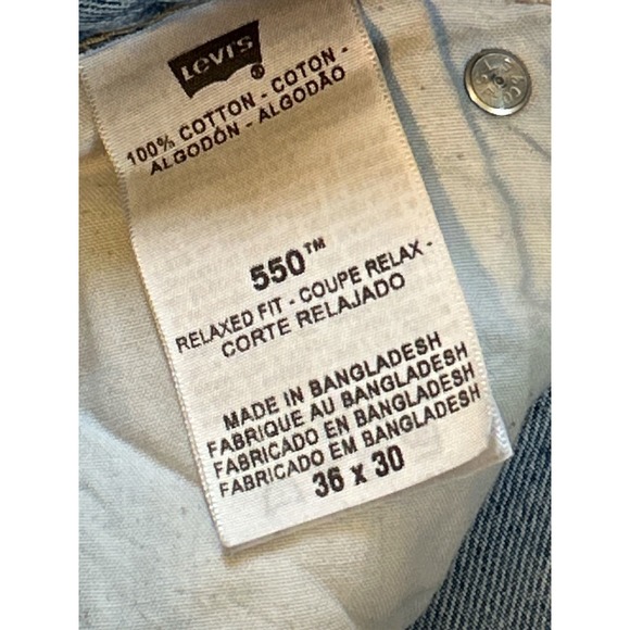 Levi's Relaxed Fit 550 Jeans - Size 36 X 30 - Picture 5 of 11